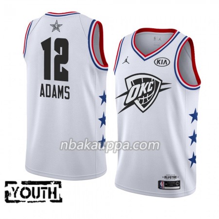 Oklahoma City Thunder Steven Adams 12 2019 Kaikki tähti Jordan Brand Valkoinen Pelipaidat Swingman - Lasten